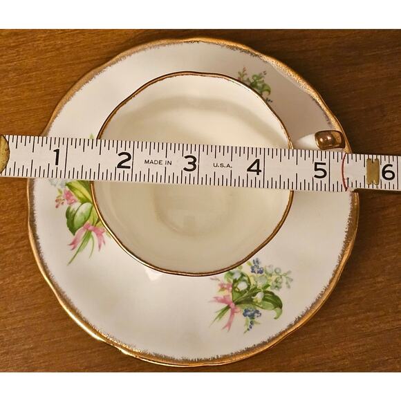 Vintage Jason Tea Cup & Saucer Floral Bone China Made In England J.688 (gg283) - Picture 9 of 10